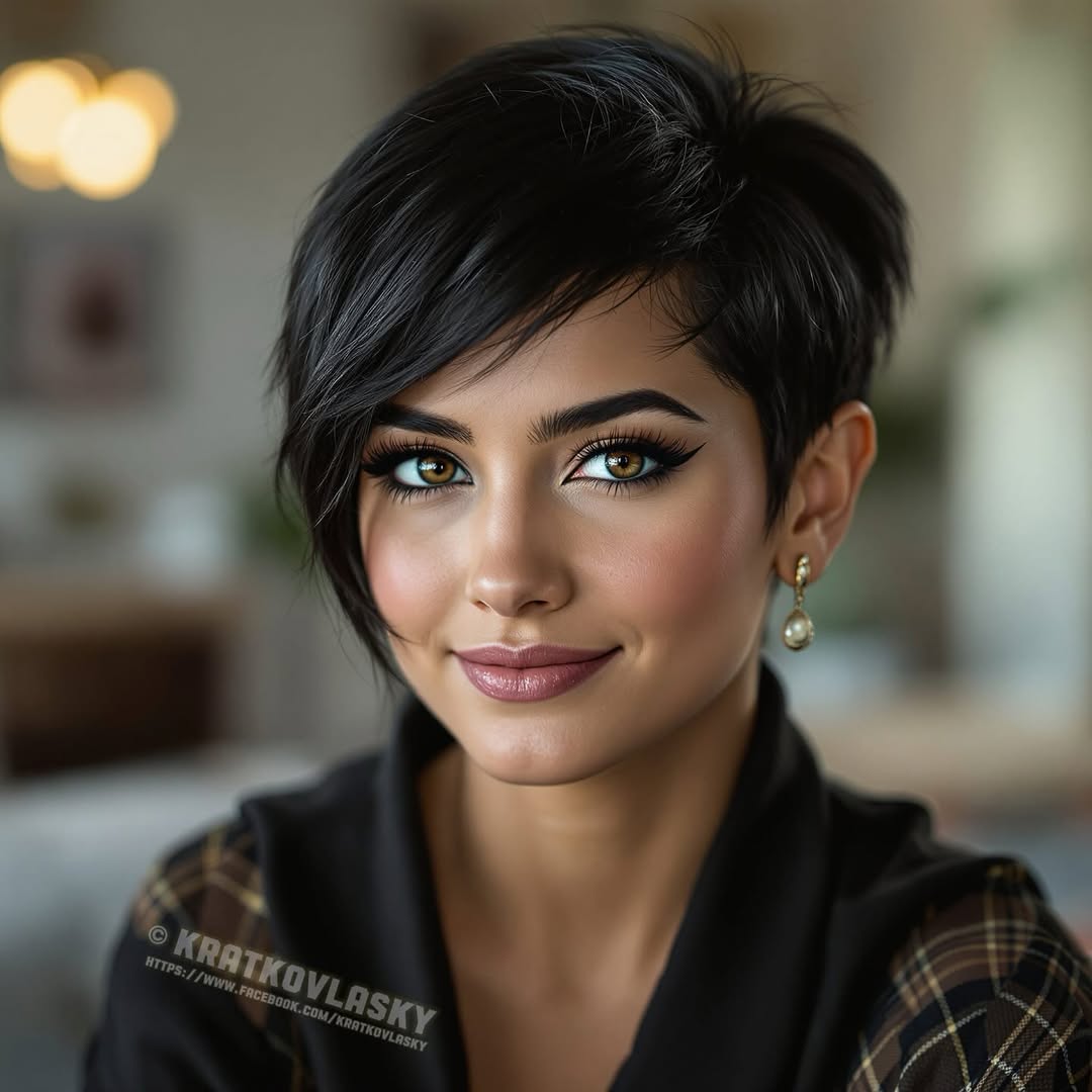 face-framing pixie bob