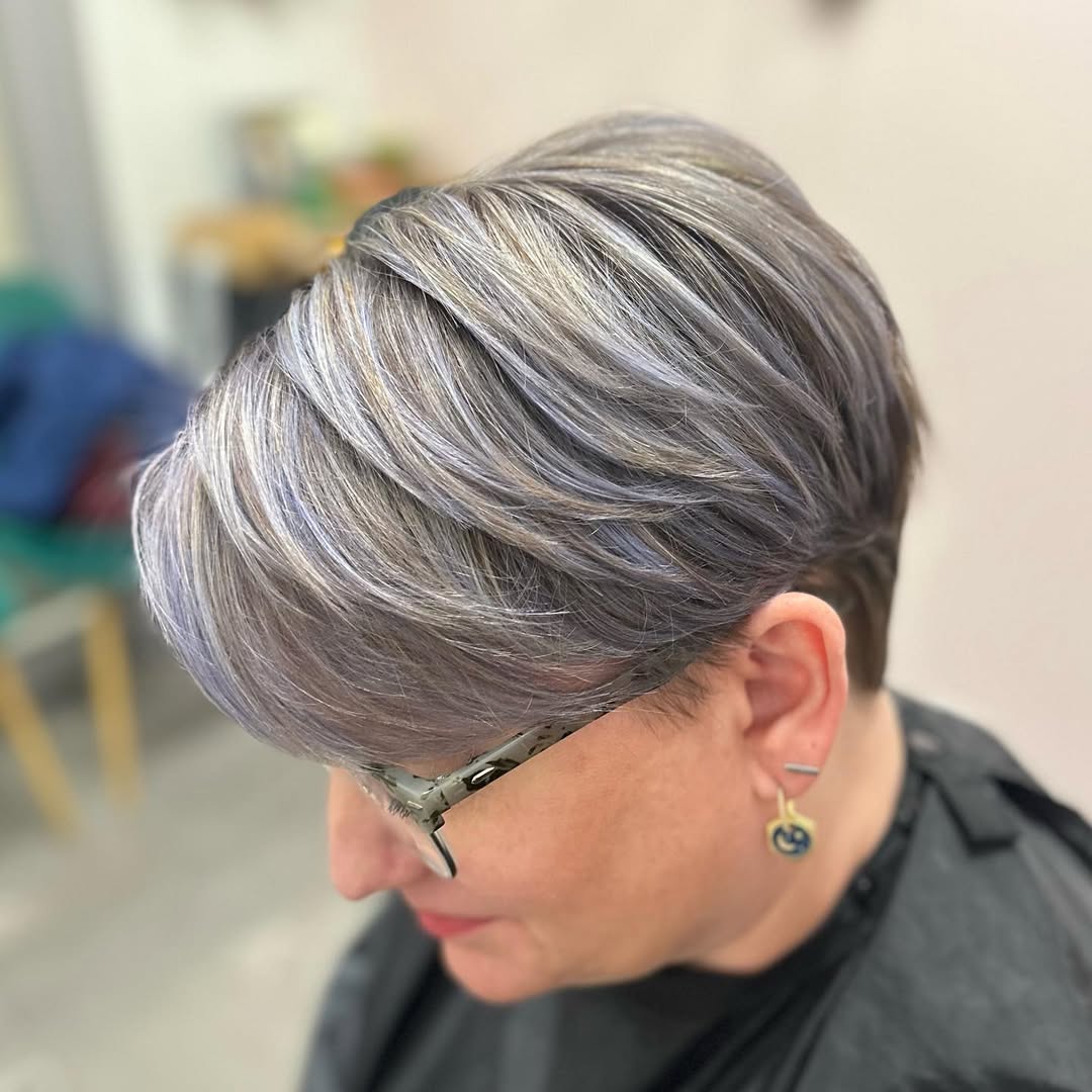 layered pixie haircut for women over 60