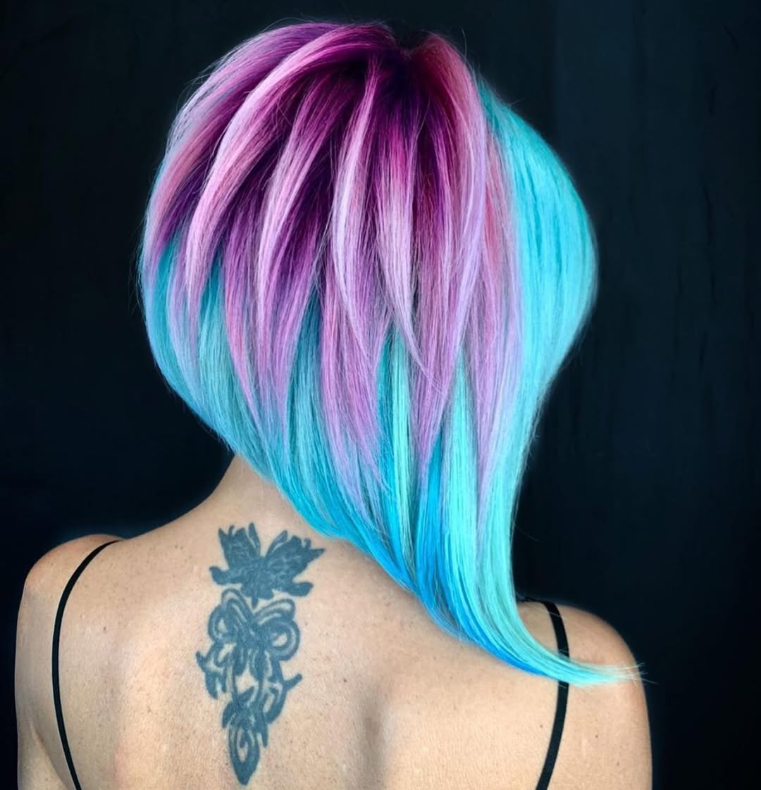 lotus flower A-line bob