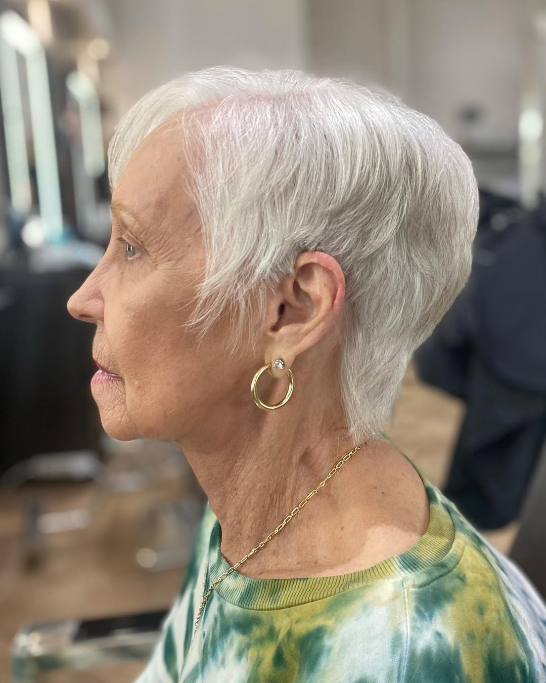 pixie short hairstyle for women over 60 with fine hair