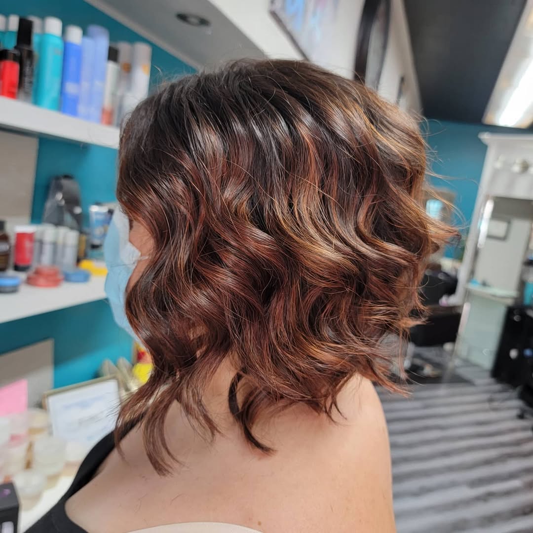 shoulder length long inverted bob