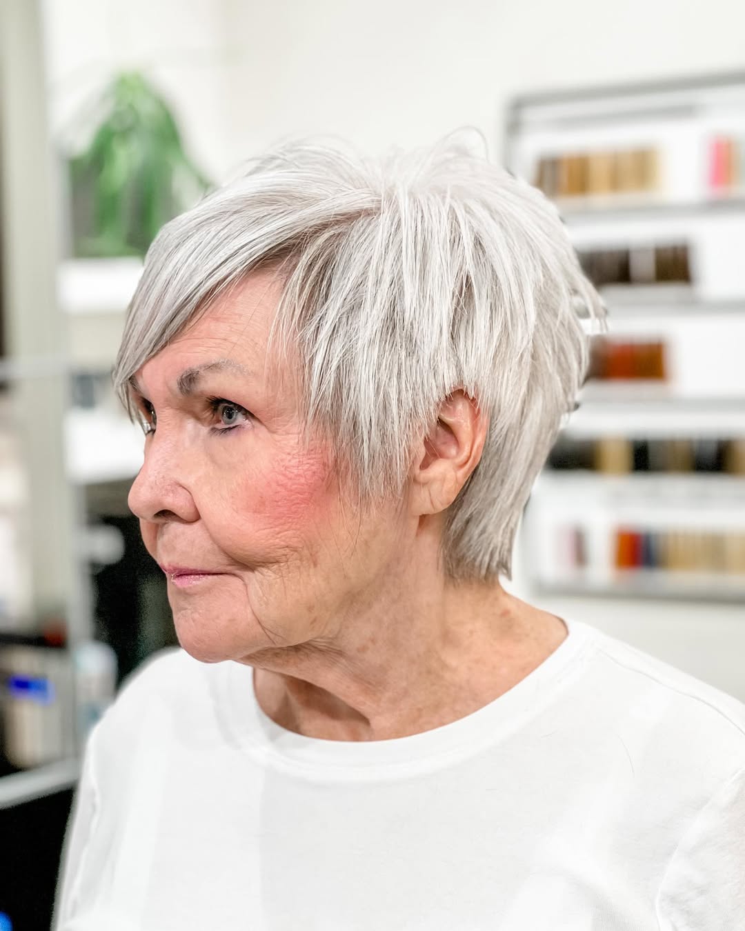 textured pixie cut for women over 60