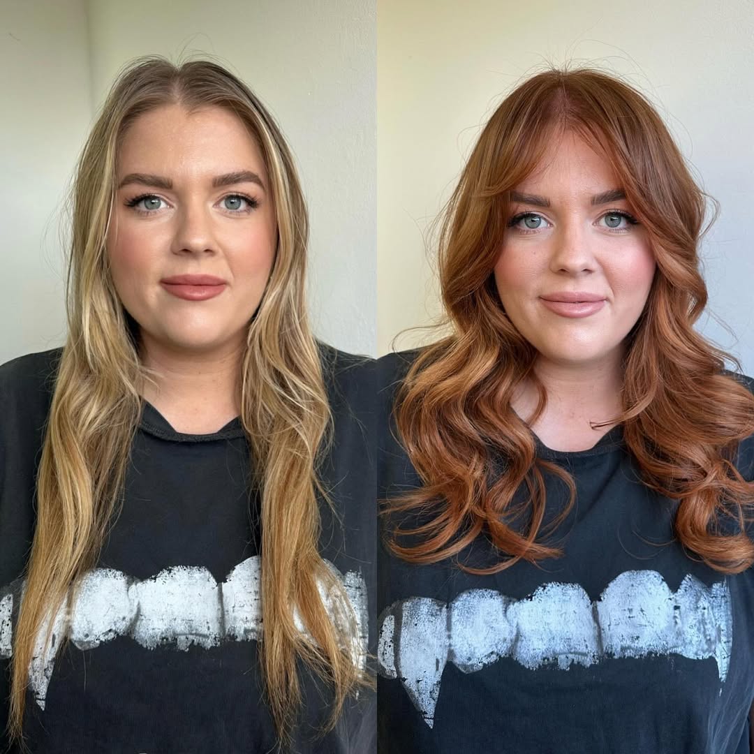 face-framing cowboy copper hair