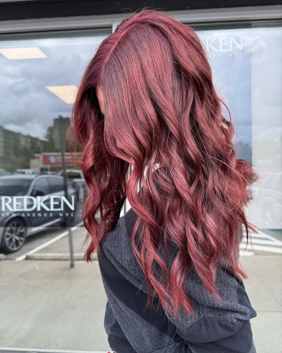 mahogany red brown hair