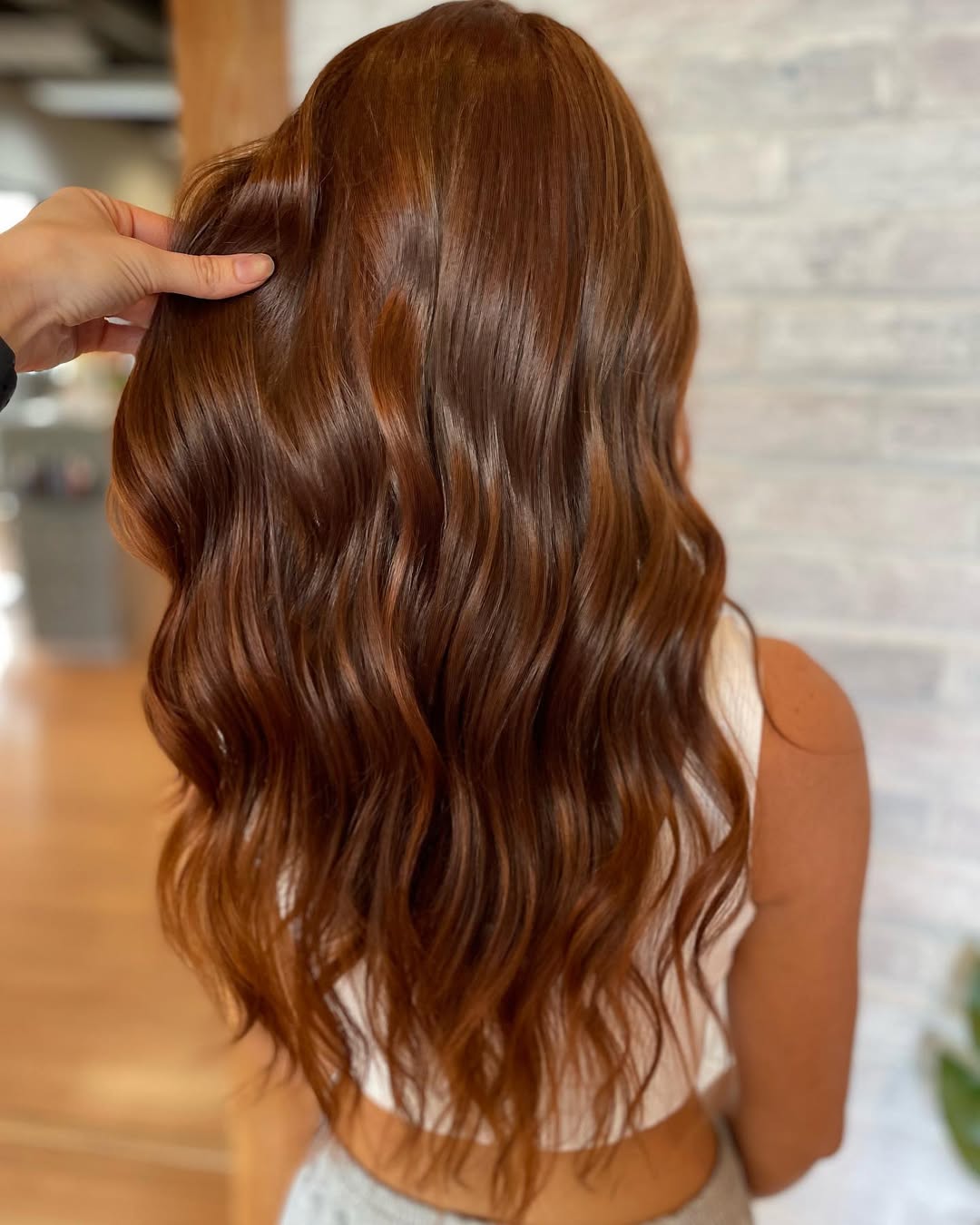 reddish brown hair color