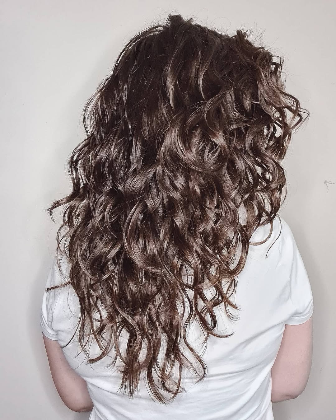 long layered 2B wavy hair