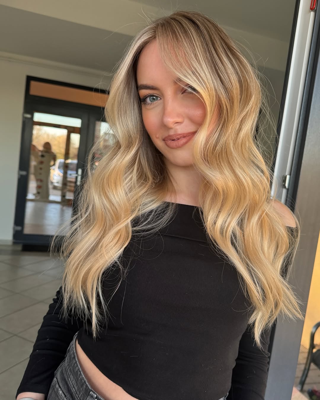 golden honey blonde balayage