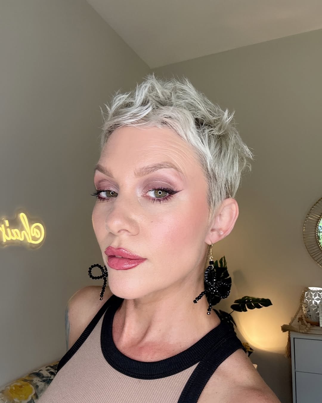 edgy messy short pixie cut