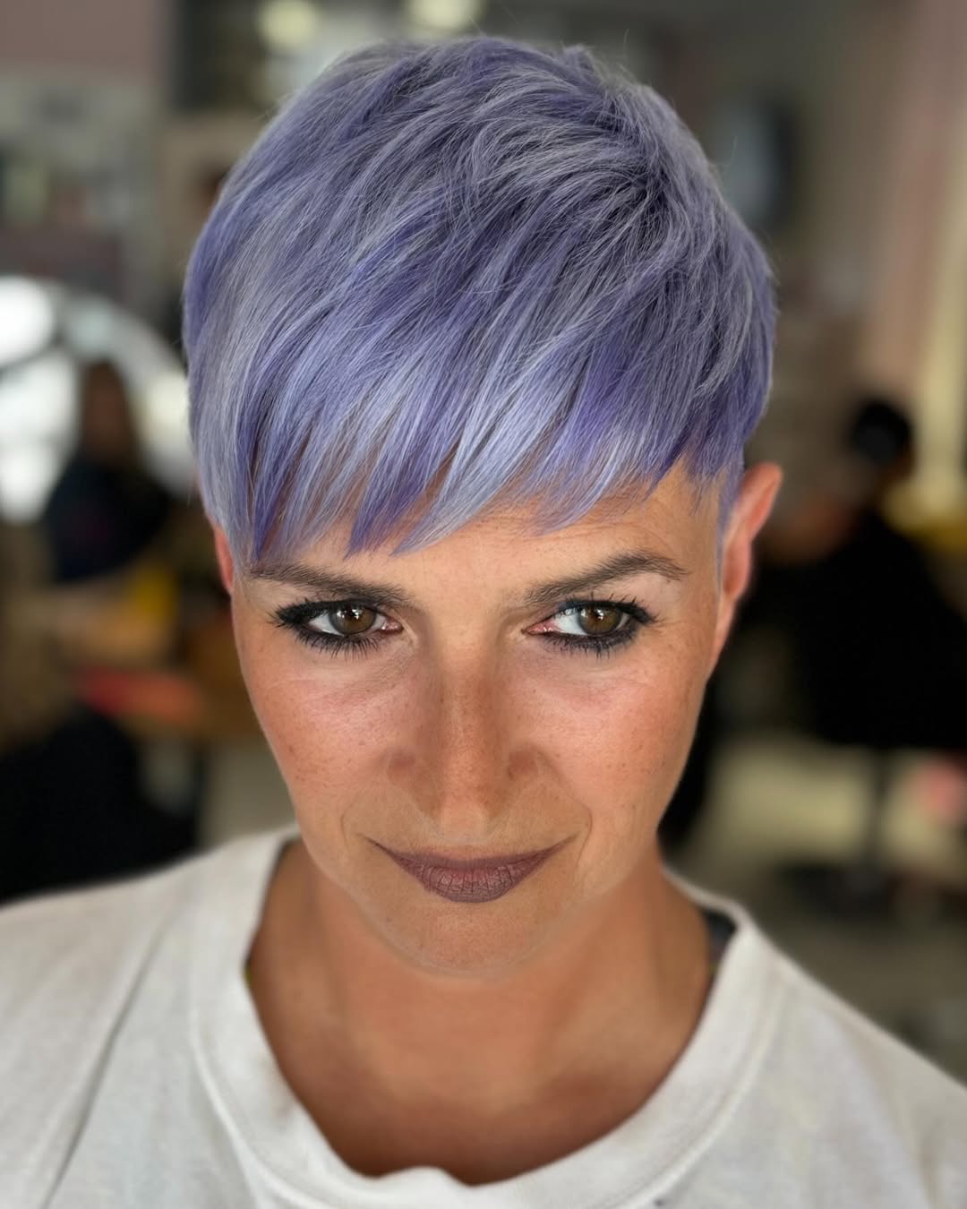 funky pixie cut for round faces