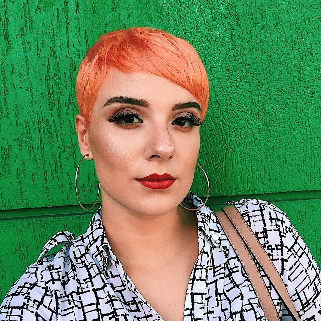 funky pixie cut for thick hair