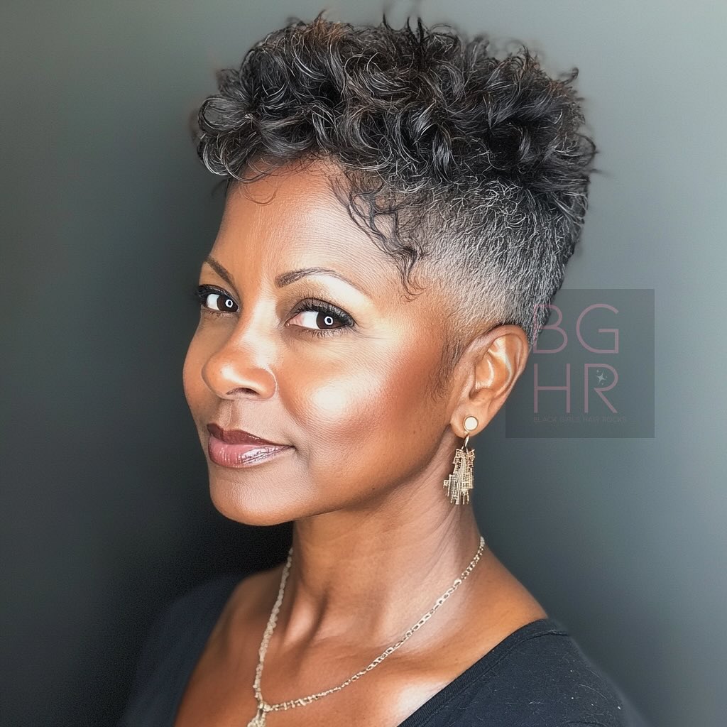 funky pixie cut for women over 50