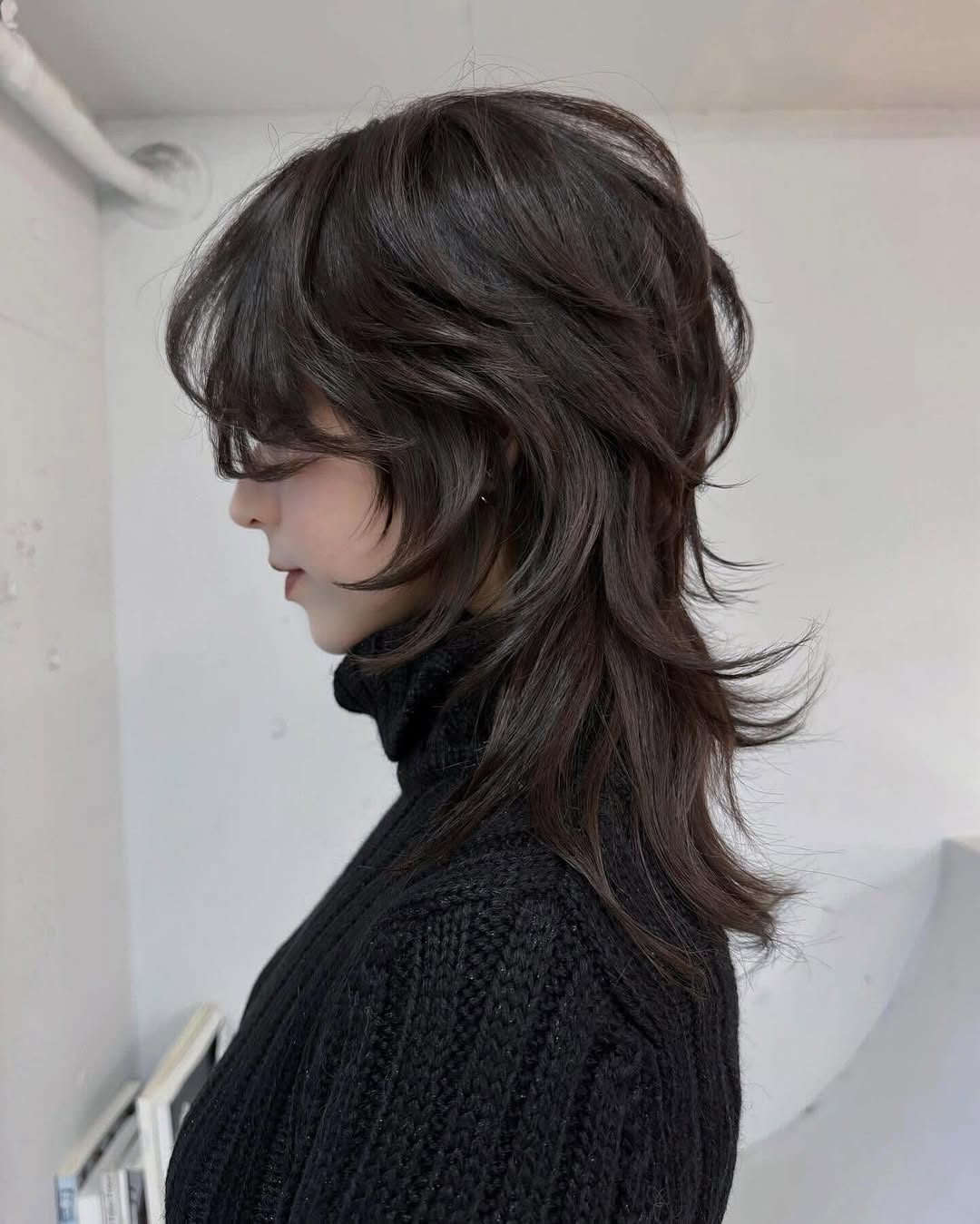 Asian medium layered hair