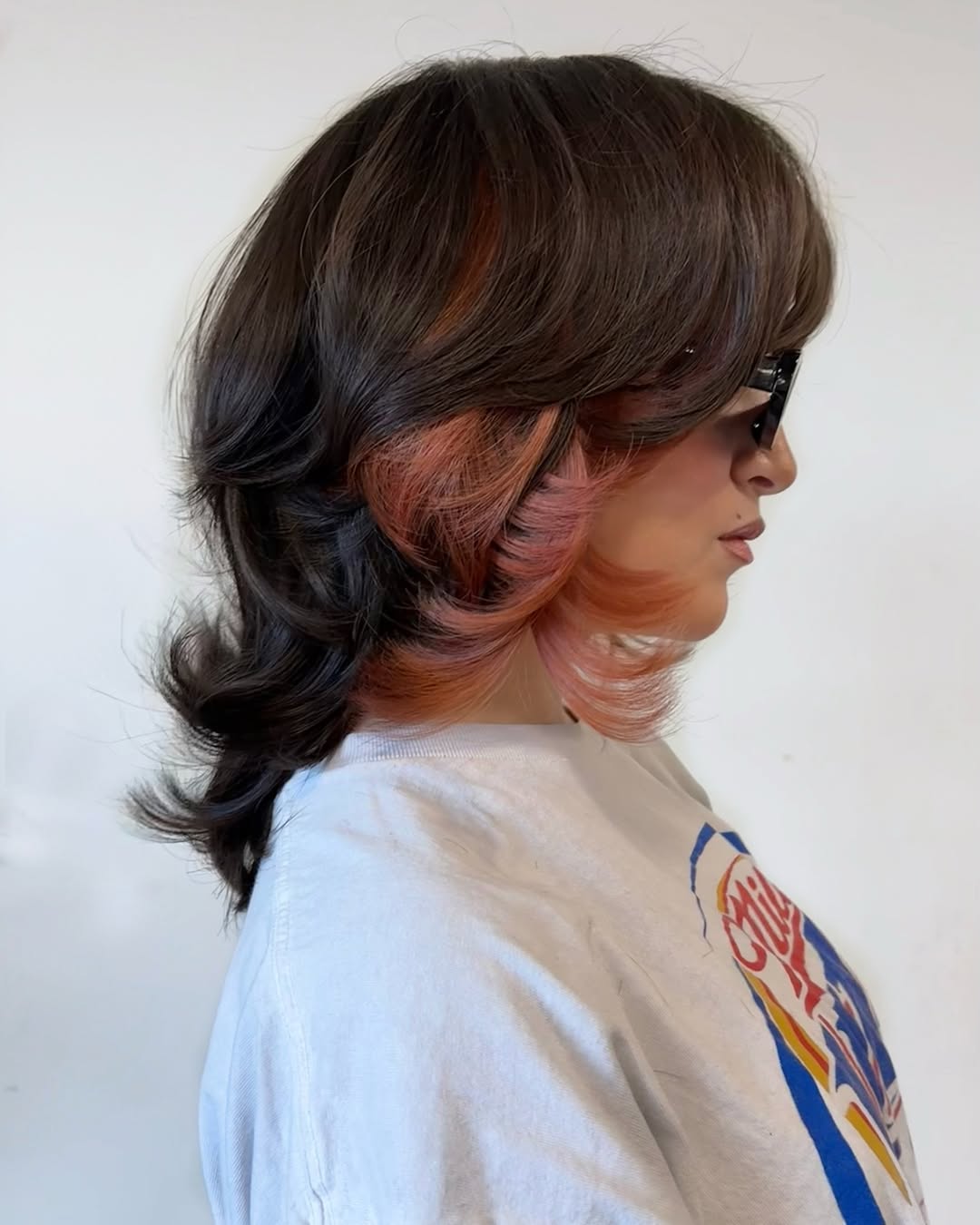 shoulder length hair with shaggy layers