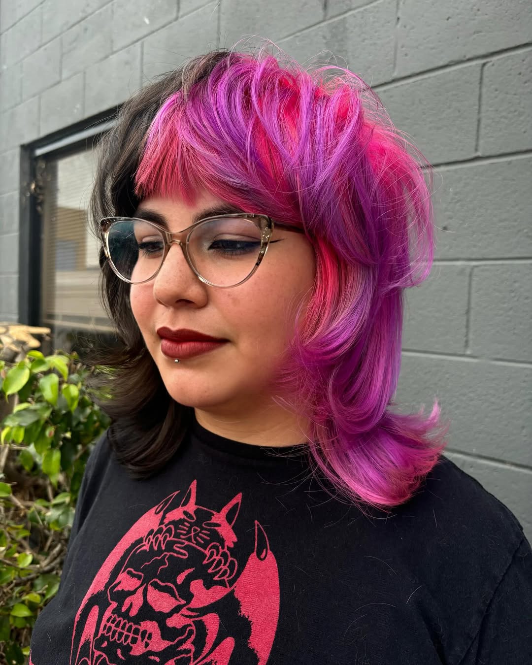 funky textured medium length haircut for women