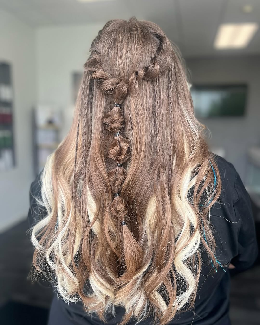 boho cute hairstyle for school