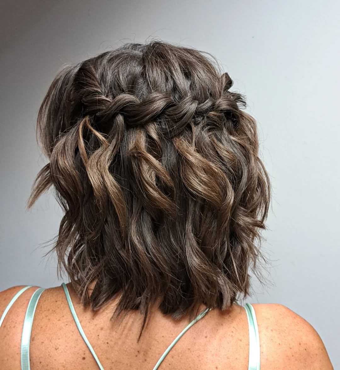 waterfall braid for short hair