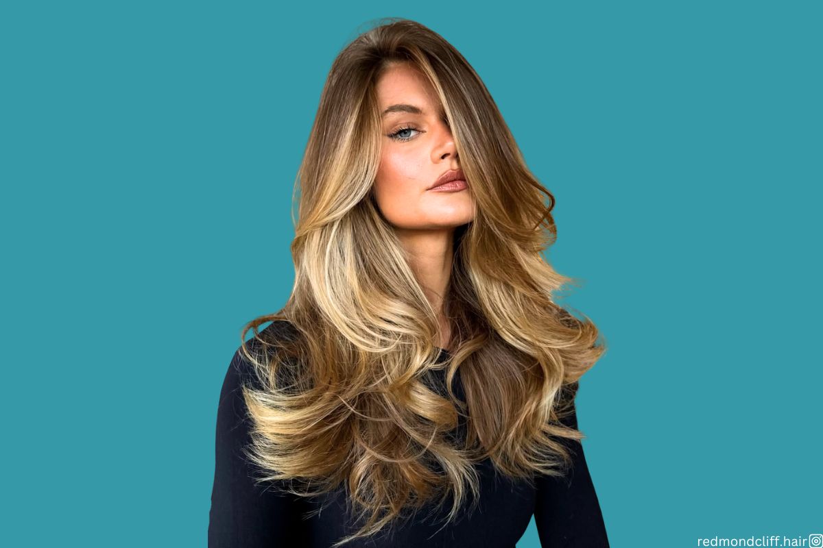 brown hair with highlights