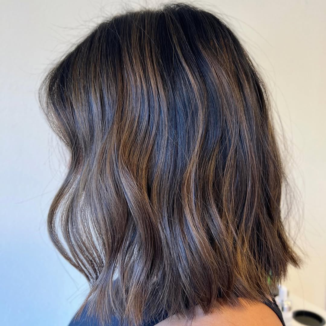 bronze short hair