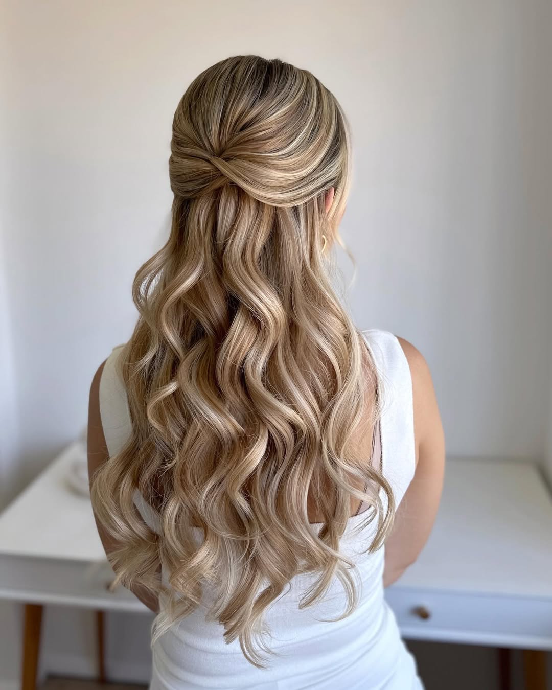 elegant updo for long hair