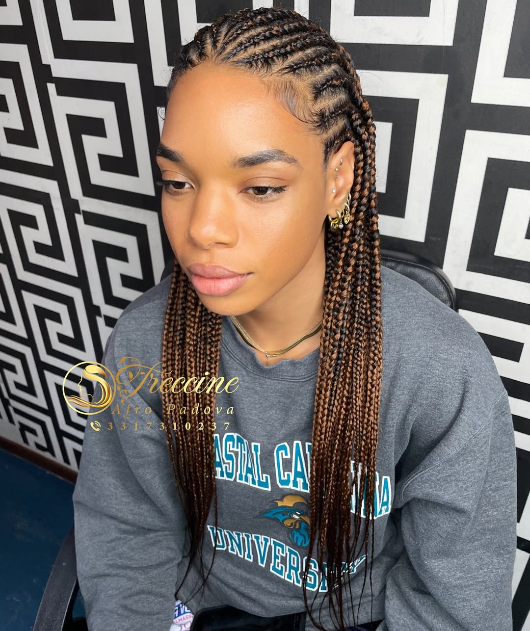 knotless Fulani braids
