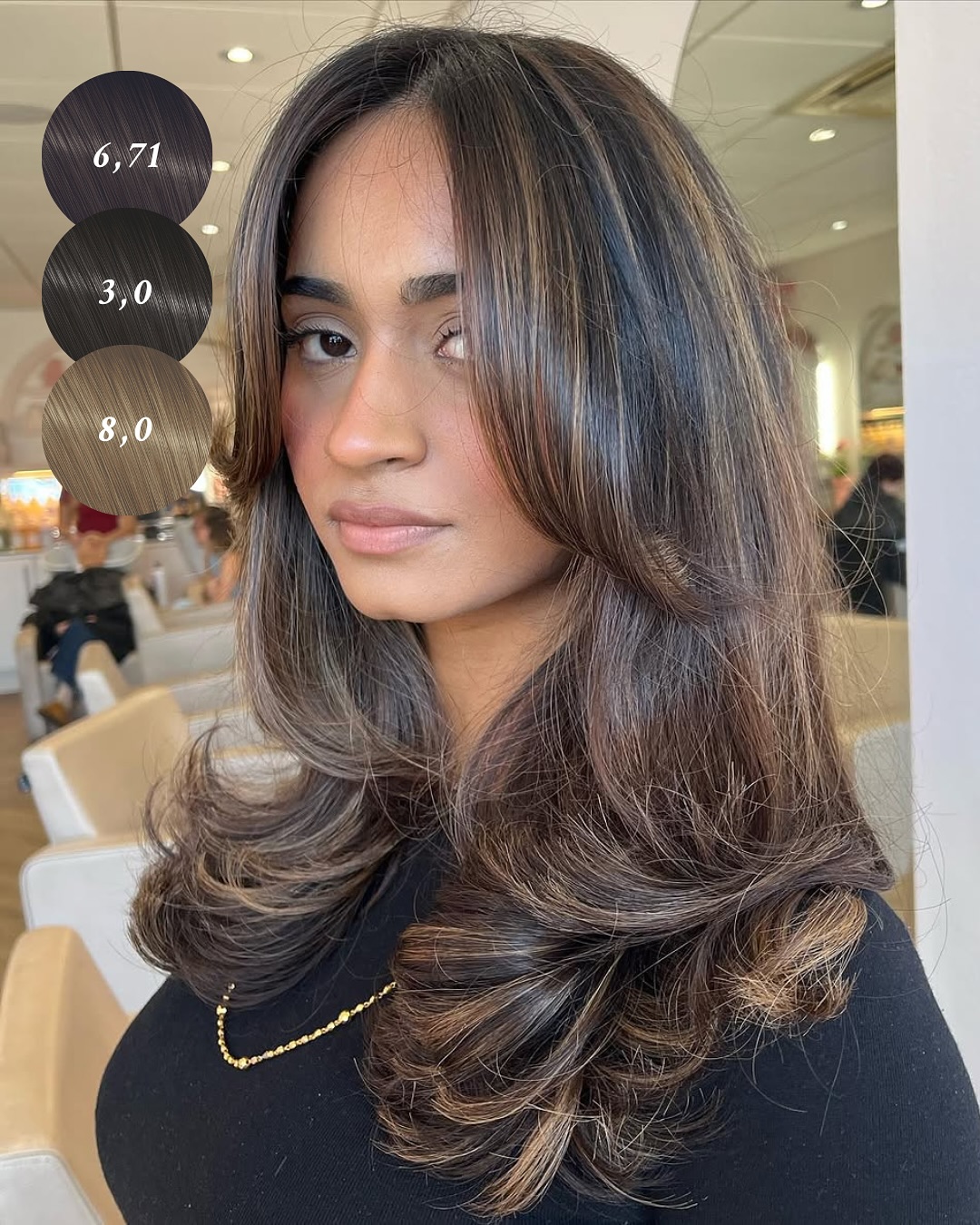 light brown highlights