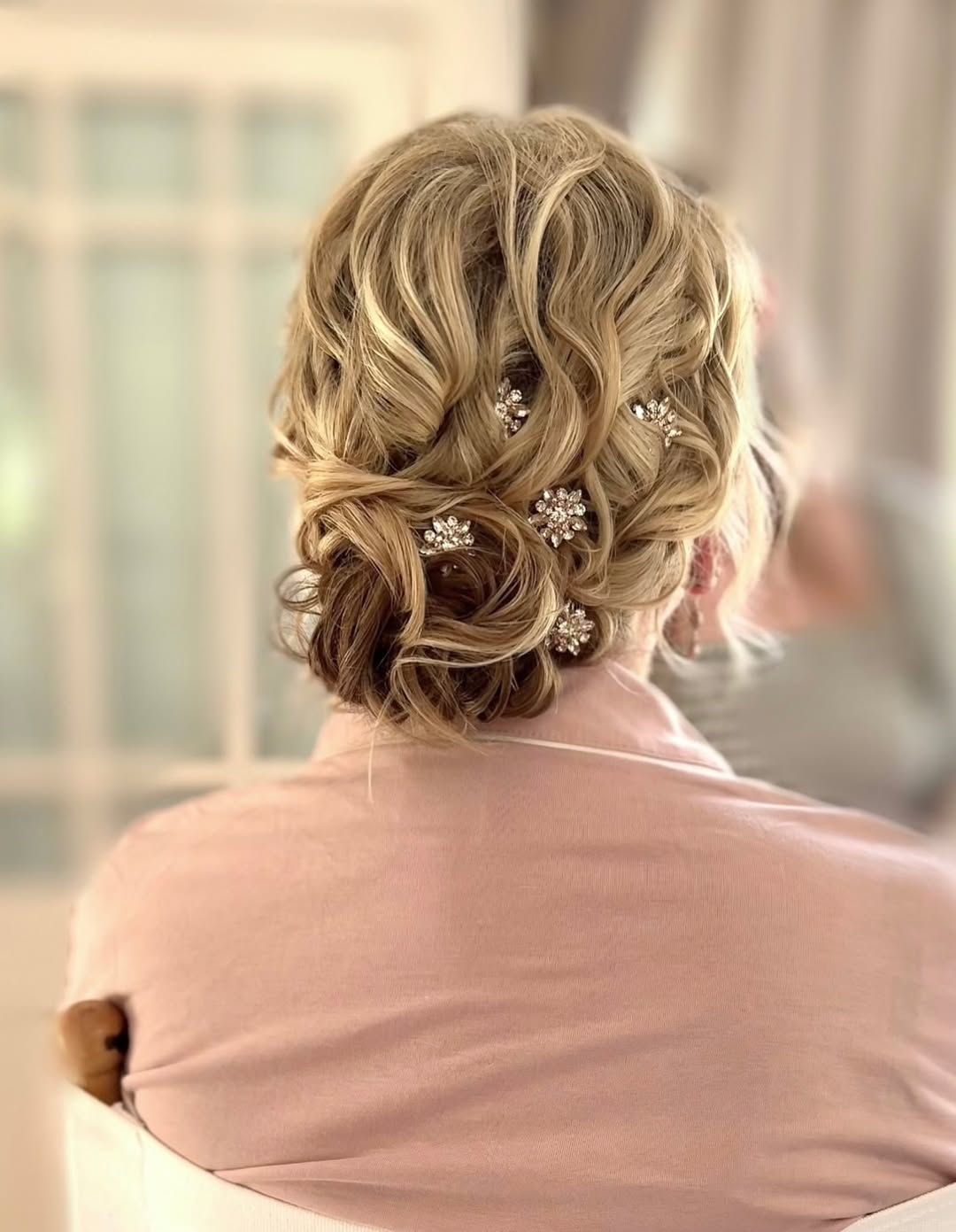 royal textured bun updo