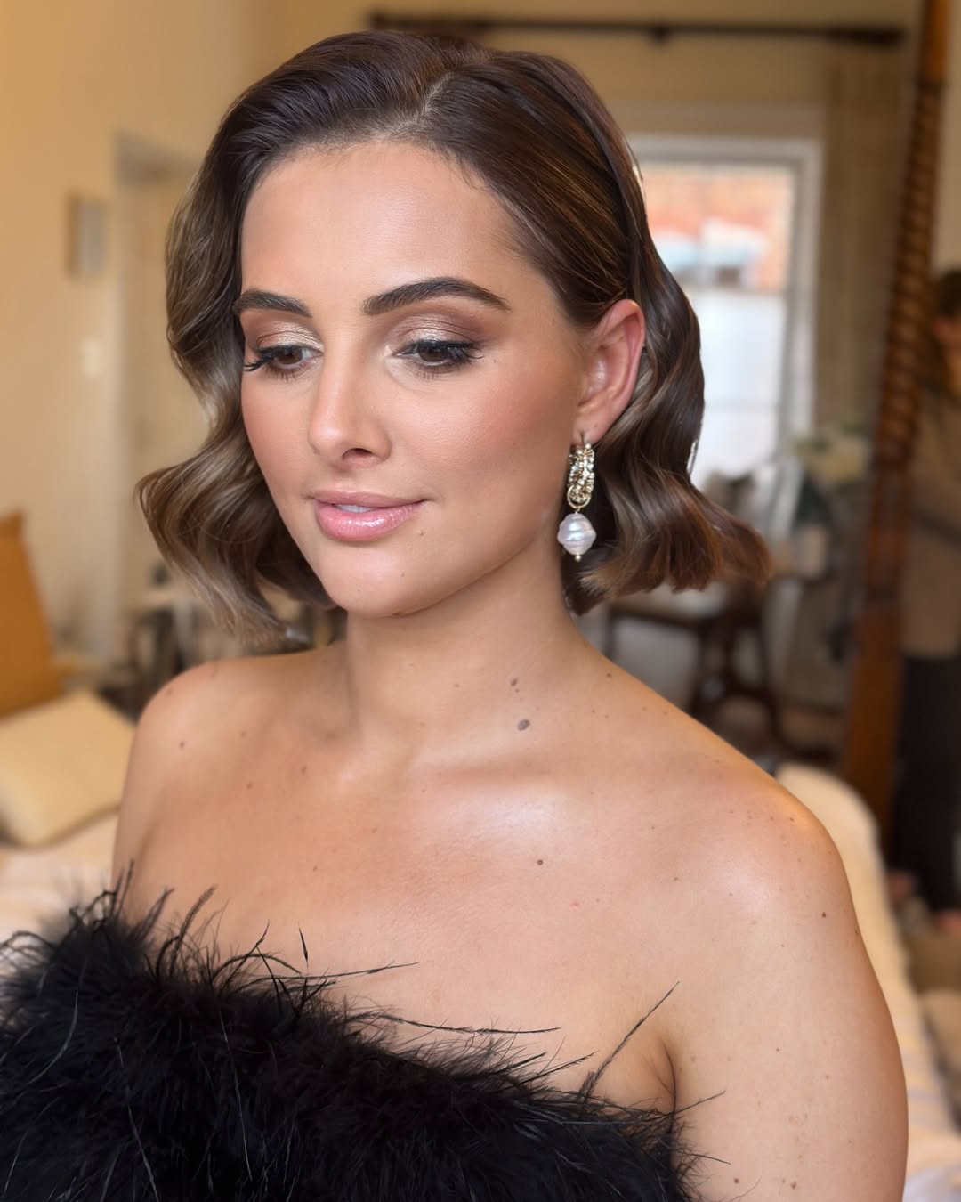 short Hollywood glam waves