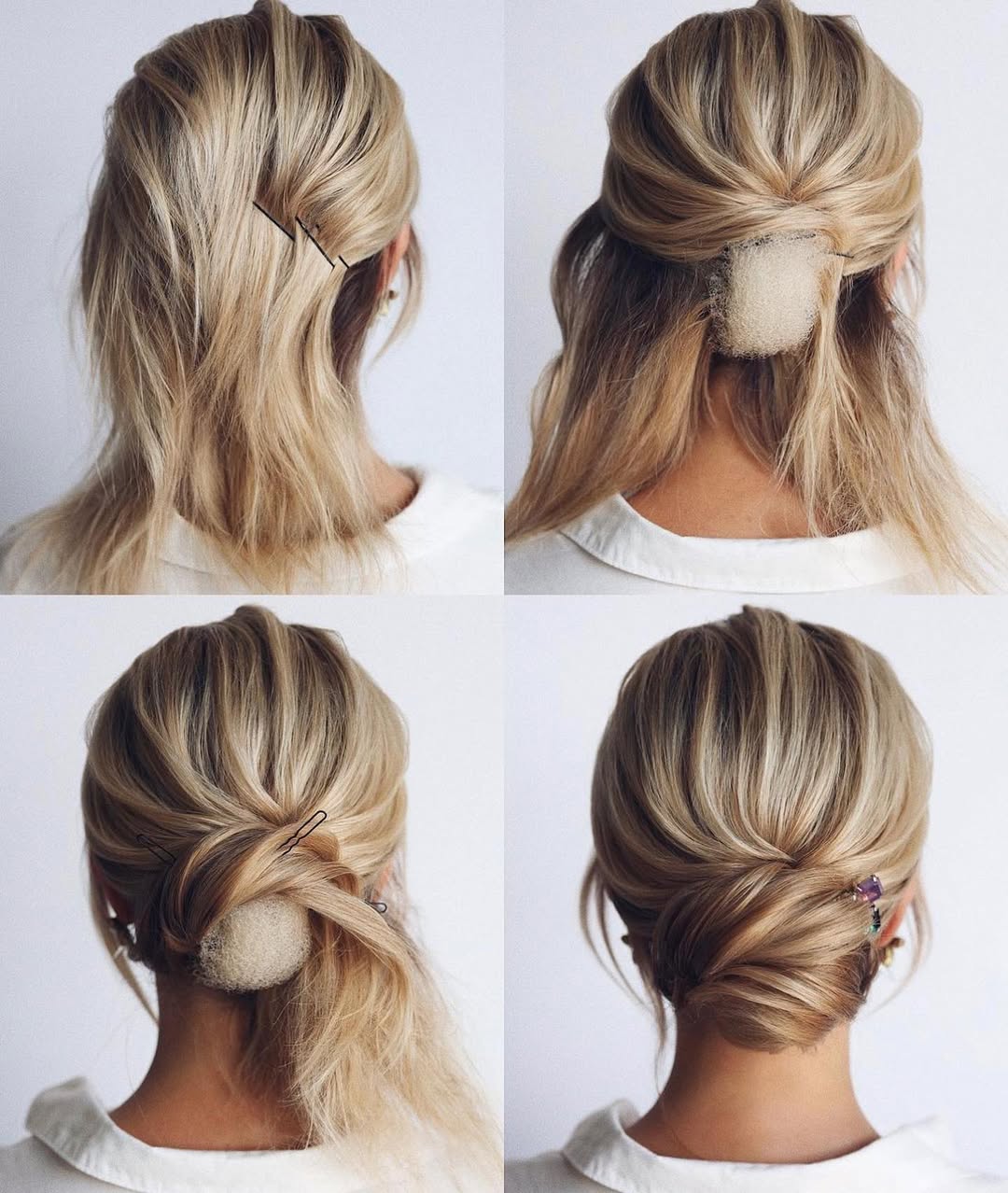 easy hair updo for beginners with short hair