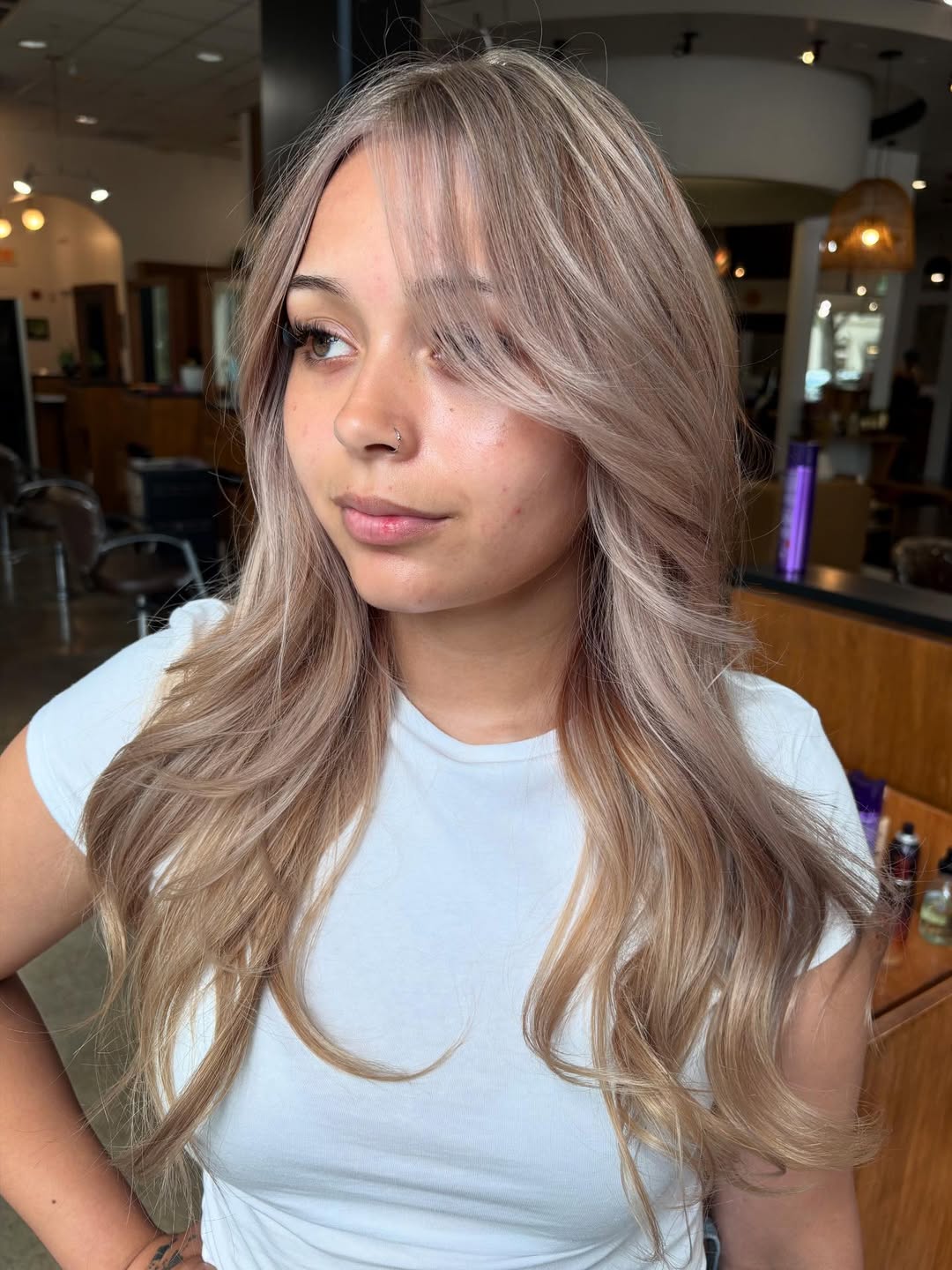 vanilla blonde brown hair