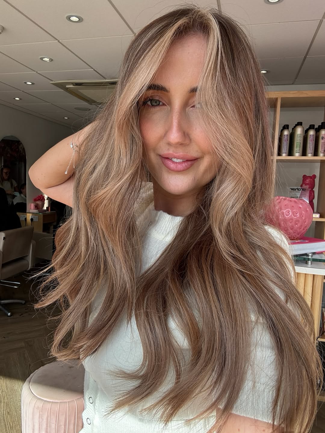 warm bronde hair