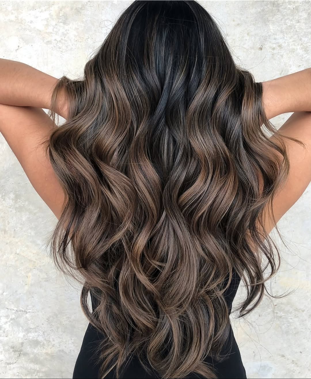 warm chocolate brown hair color