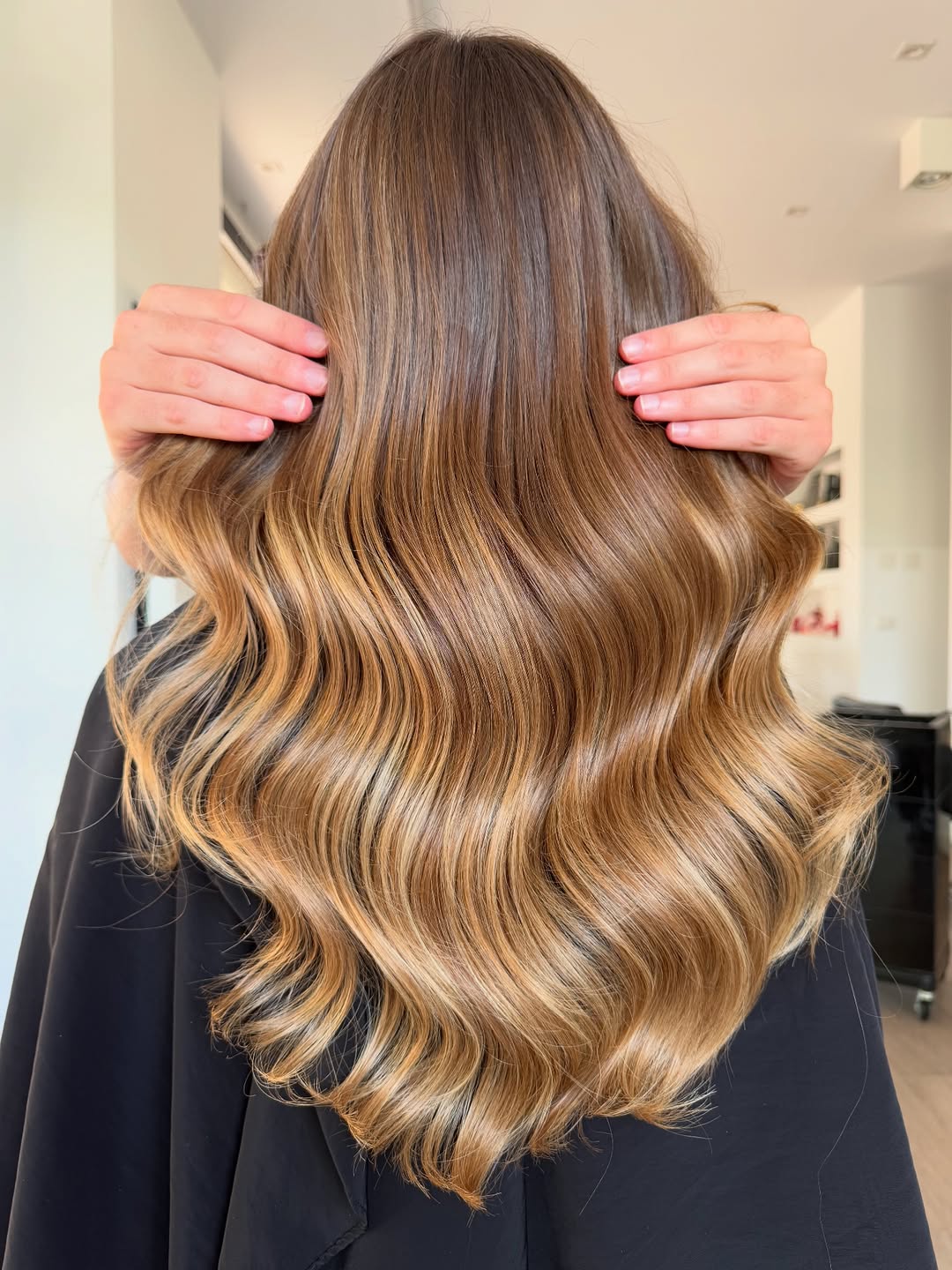 caramel honey brown hair
