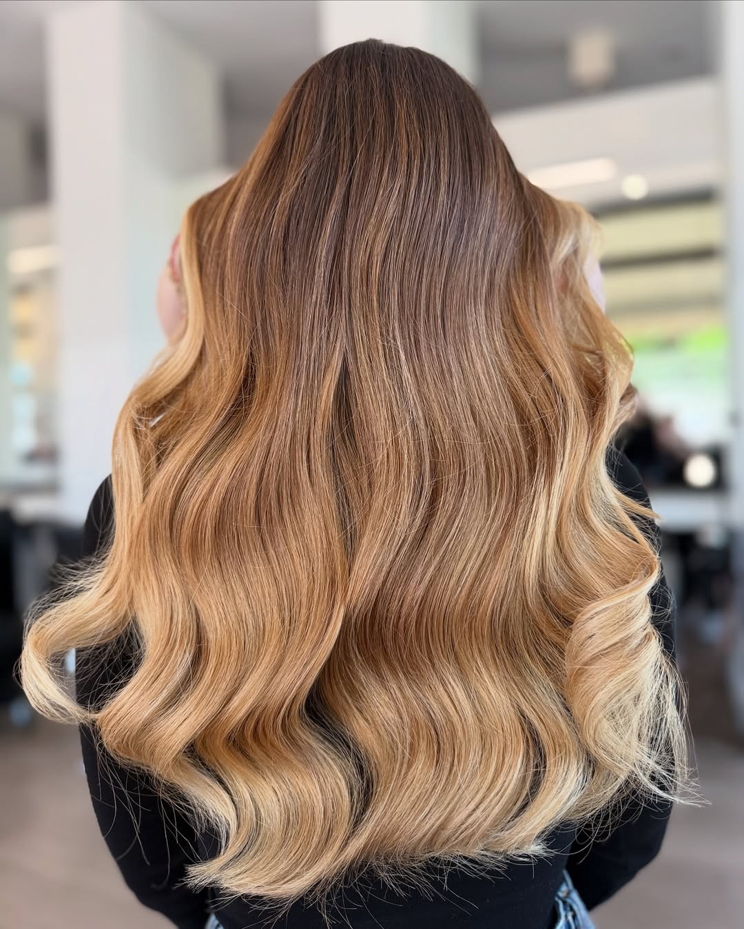 caramel honey light brown hair