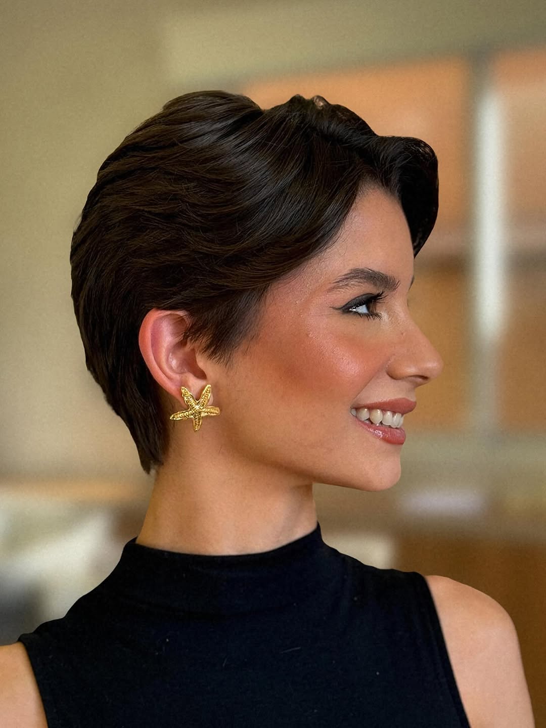 layered short pixie cut