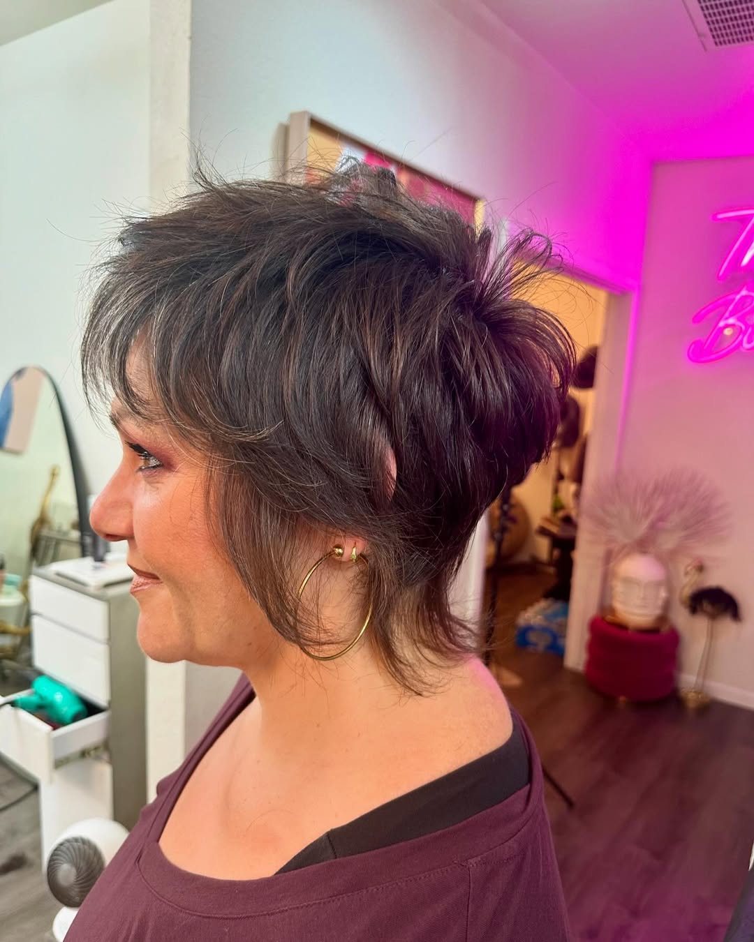 long French pixie cut