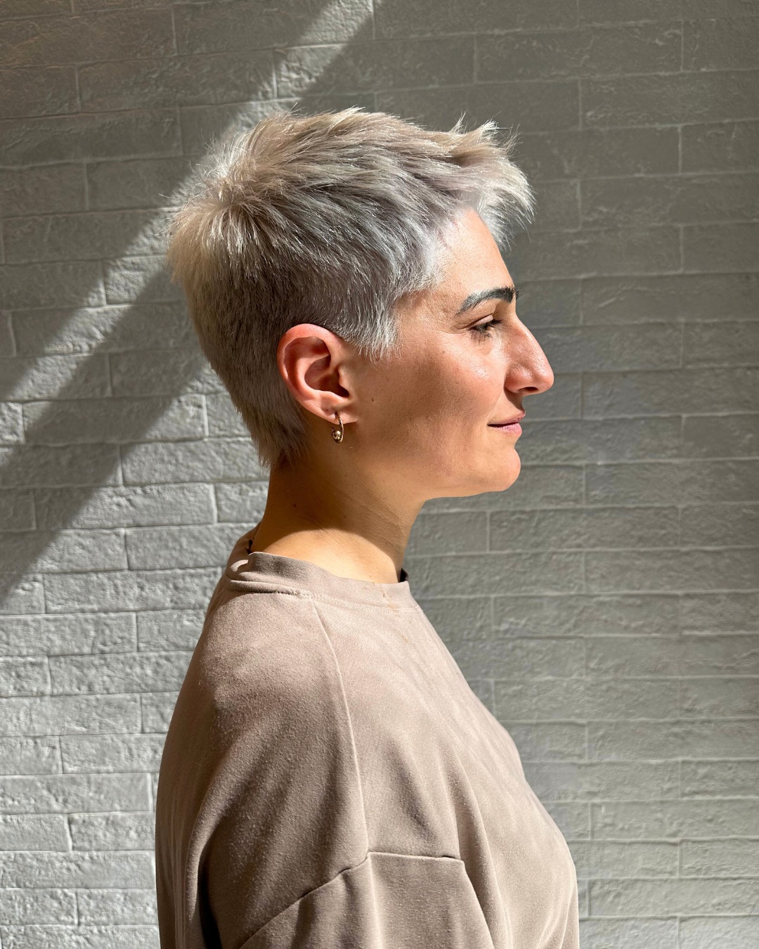 short choppy pixie cut